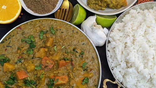 Kürbis-Linsen Curry – herbstliche indische Küche |