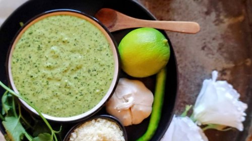 Aji Verde – grüne peruanische Sauce mit Koriander und Chili