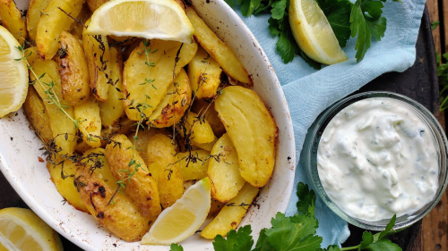 Griechische Kartoffeln mit Zitrone – Ellinikos Lemoni Patatas