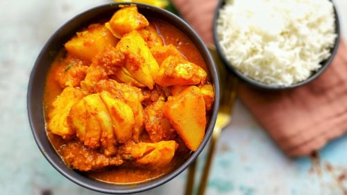 Bengalisches Fisch-Curry Rezept mit Kartoffeln