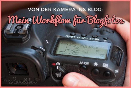 Von der Kamera ins Blog - mein Workflow für Blogfotos | vom Landleben