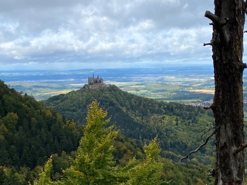 Aussichtspunkt auf die Hohenzollernburg vom Traufgang Zollernburg-Panorama