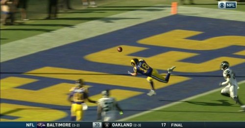 The Rams' potential game-winning touchdown went off Cooper Kupp's hands