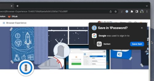 1Password will help you remember which "sign in with" service you used