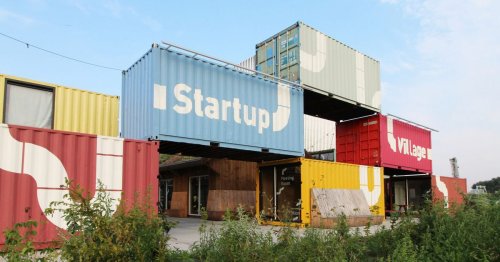 Shipping container coworking space opens in Amsterdam