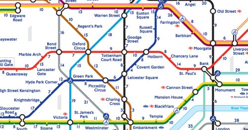 London's 'walk the Tube' map reveals the real distance between stations
