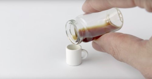 Start the week gently with the world’s smallest cup of coffee
