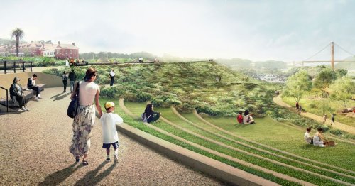 The Presidio starts building James Corner-designed parkland over highway tunnels