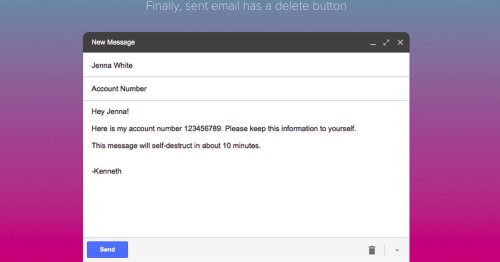 Get self-destructing Gmail emails with Dmail