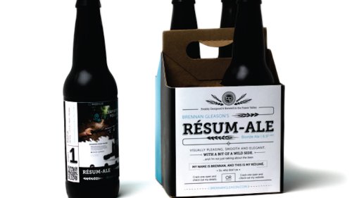 Printing Your Resume on Beer Is a Smart Way to Get the Job