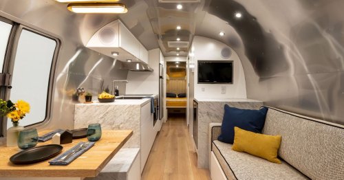 Renovated vintage Airstream is like a chic apartment on wheels