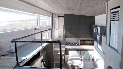 Tiny house with private ‘bedroom’ offers minimalist chic