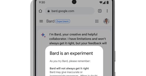 Google drops waitlist for AI chatbot Bard and announces oodles of new features