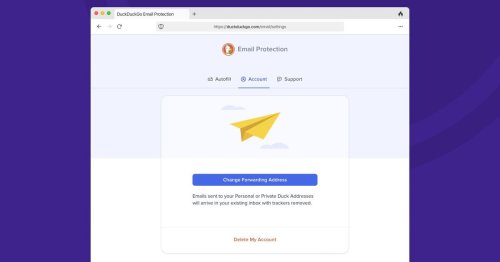 Anyone can sign up for DuckDuckGo’s privacy-protecting @duck.com email address