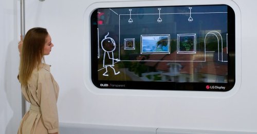 Train windows could be replaced with transparent OLED ads if LG gets its way