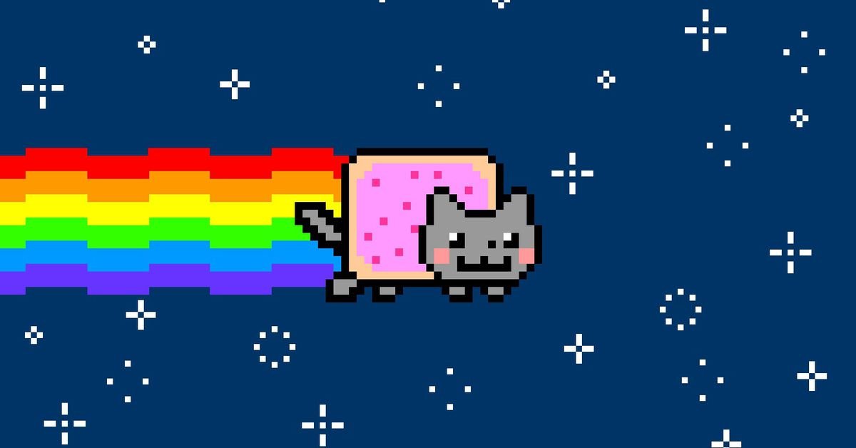 Nyan Cat is being sold as a one-of-a-kind piece of crypto art