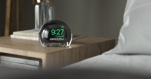 This simple dock turns your Apple Watch into a bedside orb