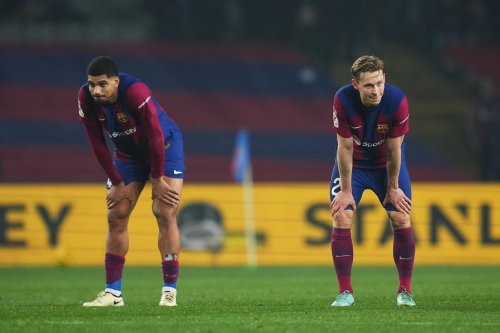 Which Barca players are at risk of missing a potential UCL semi-final?