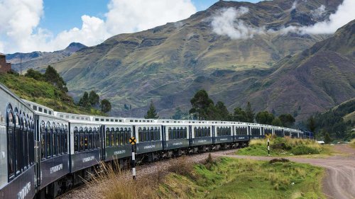 South America's first luxury sleeper train rolls through the Peruvian Andes