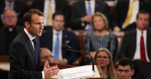 Macron just slammed Trump’s worldview in a rare address to Congress