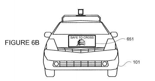 A new patent reveals how Google's self driving cars could talk to pedestrians