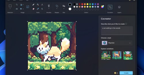 Microsoft Paint’s OpenAI-powered “Cocreator” image generator is here