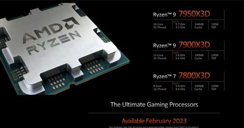 AMD’s 7000X3D chips will start at $449 when they take on Intel this spring