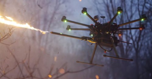 The flamethrower drone will soon be a thing you can buy