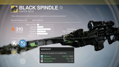 Here's how to grab the exotic Black Spindle sniper rifle in Destiny today