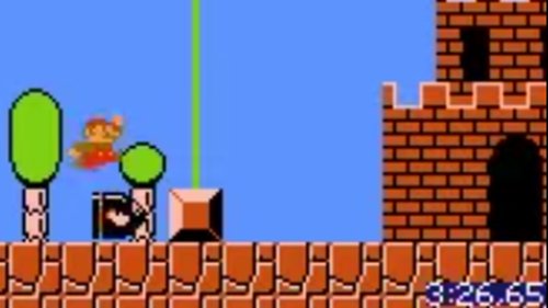 There's a new world record for fastest completion of Super Mario Bros.