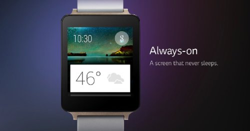 LG's G Watch is always-on and water resistant