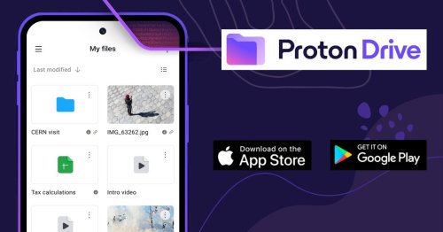 Proton’s encrypted cloud storage service is now a mobile app