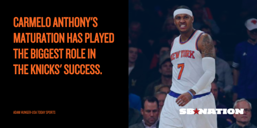 This is the Carmelo critics always wanted to see