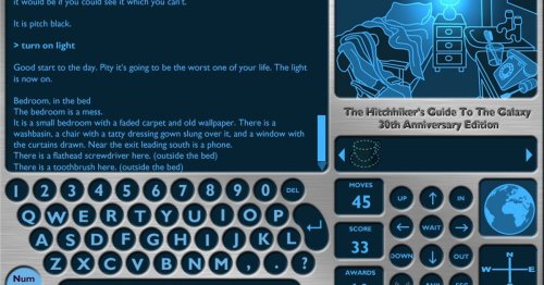 The Classics: 'The Hitchhiker's Guide to the Galaxy' text adventure