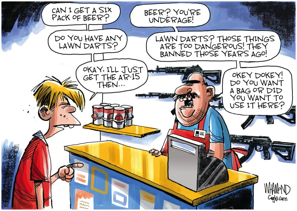 Editorial cartoon: Dave Whamond on gun laws | Flipboard
