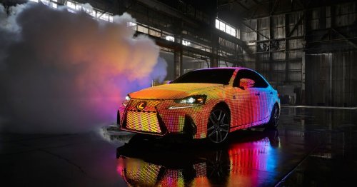 Lexus covered a car with 41,999 LEDs to create the most phantasmagoric ride ever made