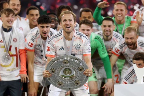 Bayern Munich’s Harry Kane describes how his first ever trophy celebration went