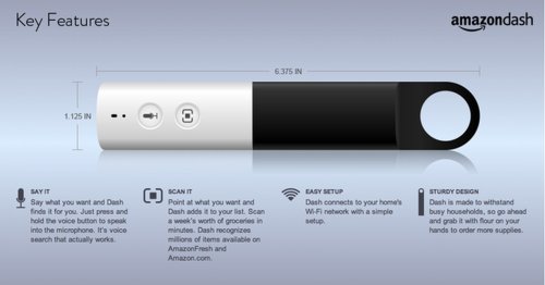 Amazon announces Dash, a home barcode scanner and microphone