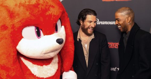 Knuckles had a stressful time at the Knuckles premiere