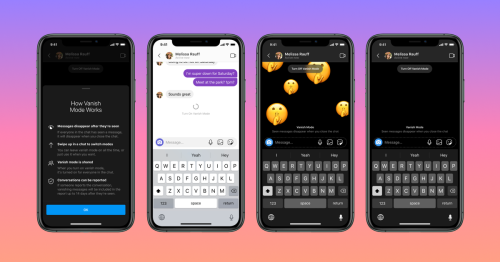 Facebook’s Vanish Mode on Messenger and Instagram lets you send disappearing messages