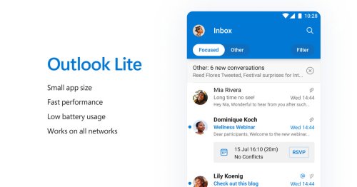 Microsoft’s new Outlook Lite app is now available on Android