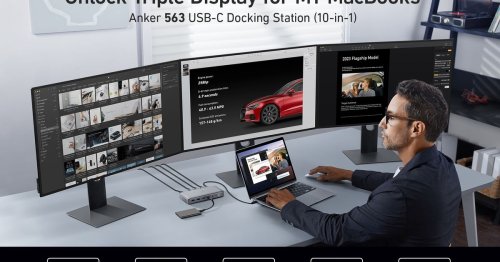 Anker says its new USB-C hub lets M1 MacBooks output to three external monitors