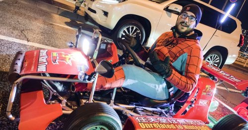 What I learned go-karting around Tokyo dressed as Spider-Man