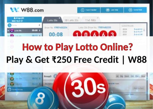 How to play Lotto online at W88 India - Get ₹250 free Credit