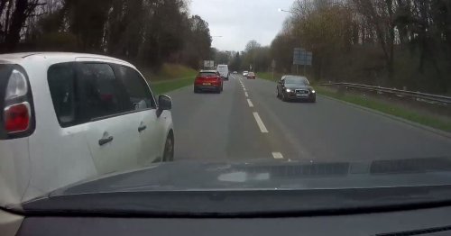 Driver crashes into a woman's car then gives police incriminating footage