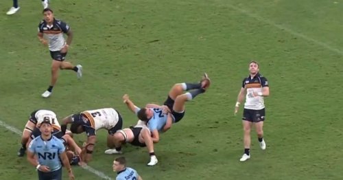 England-bound star launches WWE-style tackle as Super Rugby incident causes storm