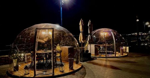 Stunning outdoor 'dining bubbles' have returned to Mumbles