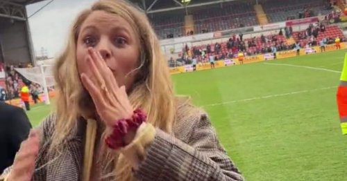 Hollywood star Blake Lively has fans in stitches with pitchside quip at second Wrexham game in two days