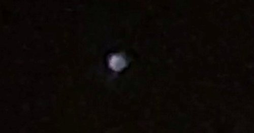 Dog walker takes pictures of silent donut UFO the size of a house ...