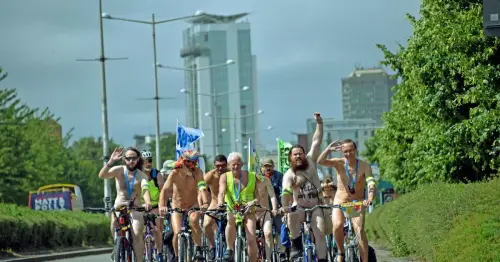 The World Naked Bike Ride is returning to Cardiff this summer